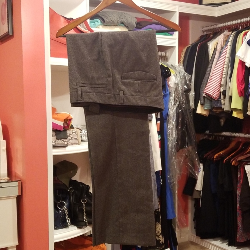 Sharagano Black and Gray Slacks, Sz 8